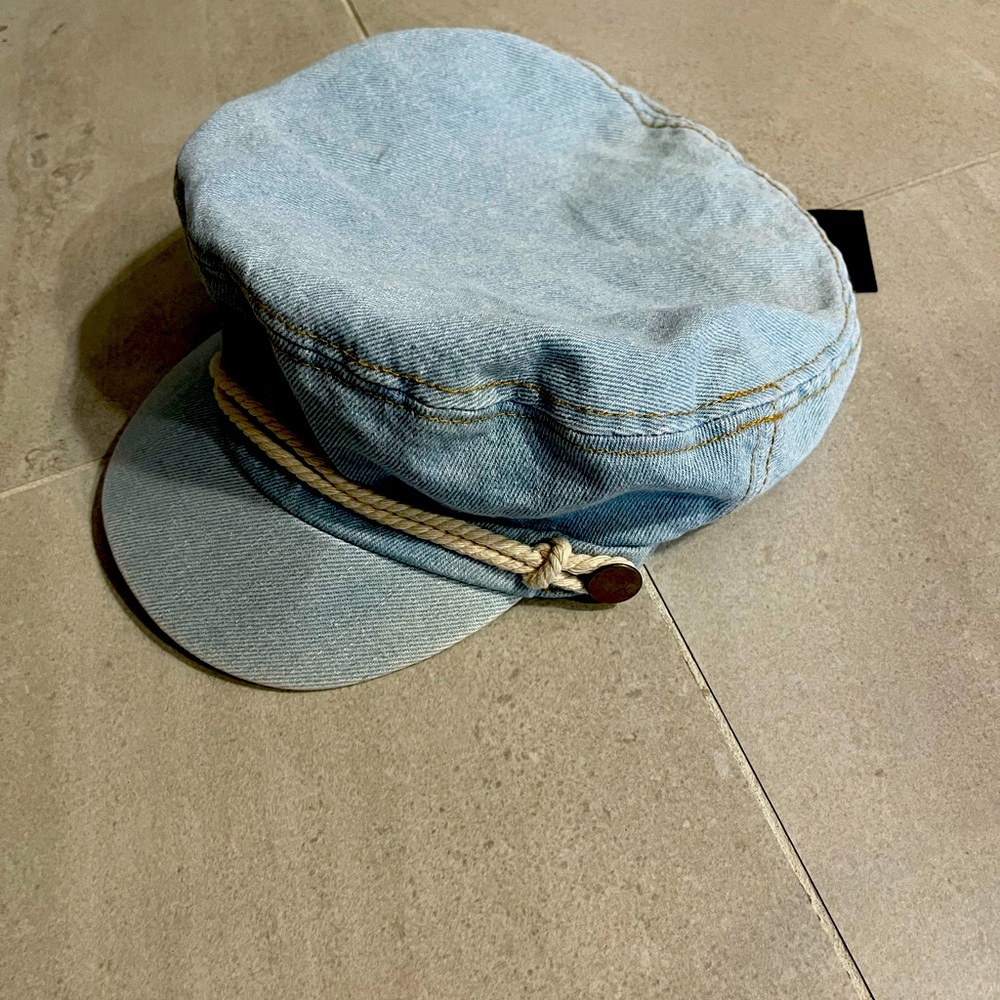 Denim Newsboy Cap